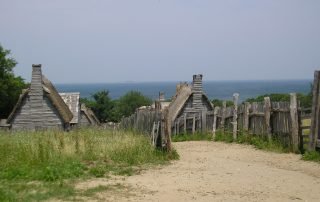 Open air museum at Plimoth Plantation, one of the best historical sites to visit in New England.